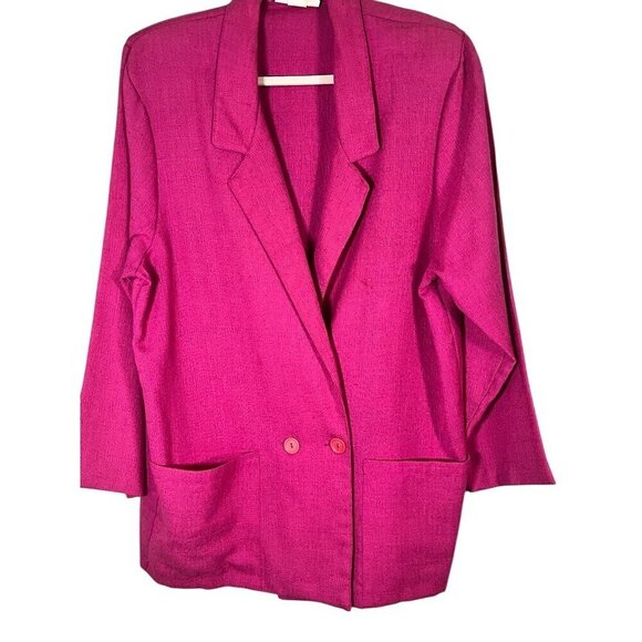 E.J. Gee Jackets & Blazers - Vintage Neutral Jacket L Pink Blazer Old Money Preppy Classic Chic Colorful 80s